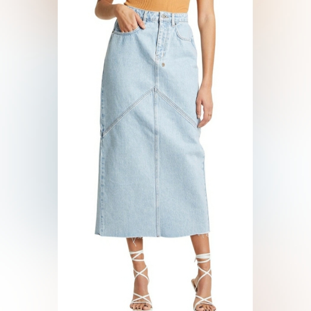 Ksubi Denim Midi Skirt